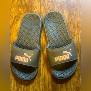 Puma Black Slide Sandals size 7